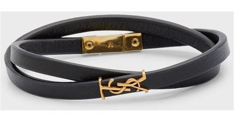 yves saint laurent double wrap bracelet|ysl bracelet sale.